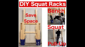 how to build diy squat rack bench