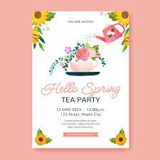 tea party invitation images free