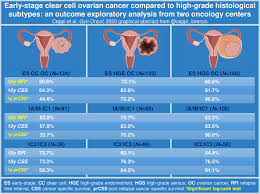 Click to jump to each section Early Stage Clear Cell Ovarian Cancer Compared To High Grade Histological Subtypes An Outcome Exploratory Analysis In Two Oncology Centers Gynecologic Oncology