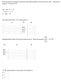 Solve The System Of Equations Below By