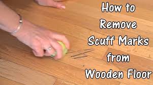 remove scuff marks from wooden floor