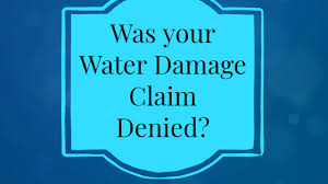 water damage insurance claim denied