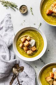 vegan broccoli ernut squash soup