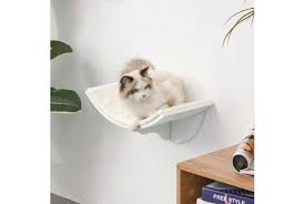 Pawhut Wall Mounted Cat Shelves Bed