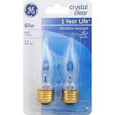Ge Light Bulbs Ceiling Fan Crystal Clear 60 Watts Leppinks Food Centers