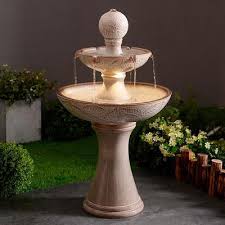 Led Garden Patio Water Fountain