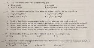 ionic compound fe2o3