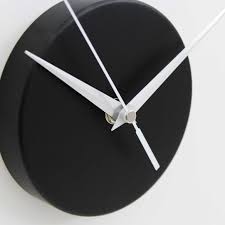 Small Magnetic Wall Clock Black