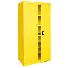 Free shipping on prime eligible orders. Sandusky Elite Series 72 In H X 36 In W X 24 In D 5 Shelf Steel Freestadning Storage Cabinet In Yellow Ea4r362472 Ey The Home Depot