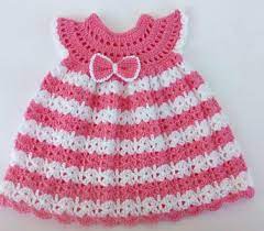 the pink crochet baby dress free
