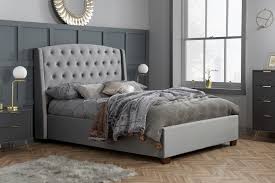 balm super king bed grey birlea