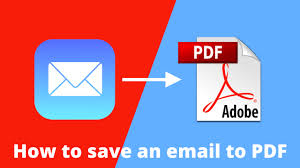 how to save an email as pdf on iphone