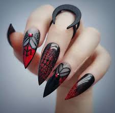 A black and red nail design i thought of. 45 Stylish Red And Black Nail Designs You Ll Love Be Modish