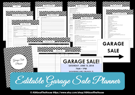 Garage Sale Planner All About Planners