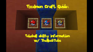 pixelmon craft guide pokeball ability