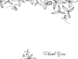 Printable Delicate Flower Thank You Card Template