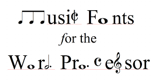 fonts for the word processor