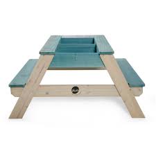 wooden sand water picnic table