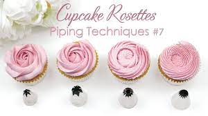 rosette cupcake swirl cupcake piping