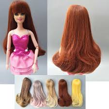Barbie doll hair how to make barbie and monster high dolls hairstyles diy doll hairstyles. 12 5 14cm Head Size Doll Hair For Barbie Doll Repair Diy Bjd 1 12 Doll Wig Hair Doll Hair Doll Wig Hairfor Barbie Aliexpress