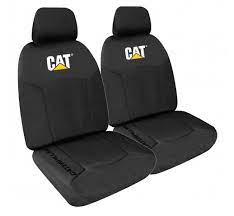 Canvas Front Seat Cover Pair Black Size 30