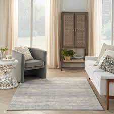 nourison essentials 5 x 7 grey beige modern rug