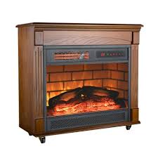 Wood Cabinet Electric Fireplace Heater