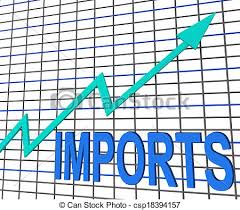 Imports Graph Chart Shows Increase Purchase Abroad