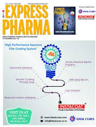Express Pharma Vol 13 No 3 December 1 15 2017 By Indian