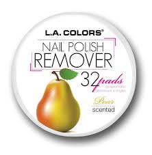 la colors pear scented nail polish remover 32 pads