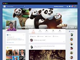 facebook profile page ui concept by