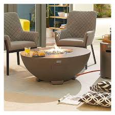 Flora Round Gas Fire Pit With Cover