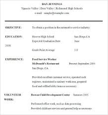 Sample High School Resume Template 24624 Butrinti Org