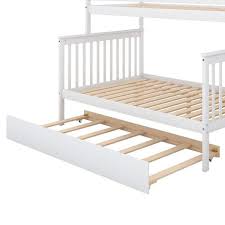 full bunk bed with trundle and stairs