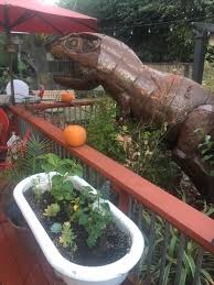 T Rex Dinosaur Garden Statue