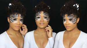 zebra halloween makeup tutorial