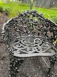 Vintage Cast Iron Outdoor Garden Chair