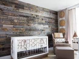 Nursery Idea Reclaimed Wood Wall
