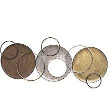 Metal 3 Dimensional Circles Wall Art