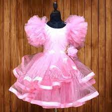 pink frocks for baby s in fashion