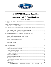 2013 My 6 7l Obd Operation Summary Manualzz Com