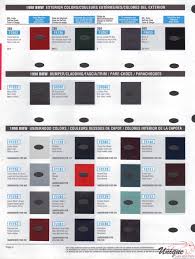 bmw paint chart color reference