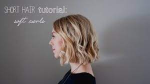 short hair tutorial soft curls video
