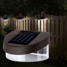 shinedo solar fence light outdoor wall