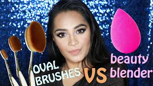 oval brushes vs beauty blender review