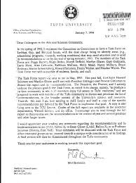 Cover Letter Vice President Mel Bernstein Jpg Tufts Student Services