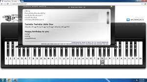 play the piano via computer keyboard