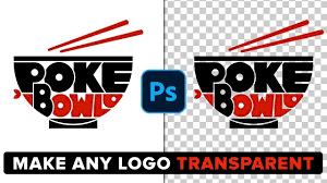 how to make logo background transpa