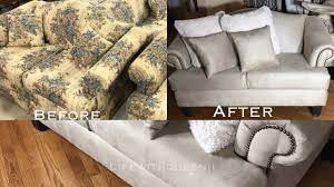 how to reupholster a couch sofa part 1