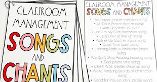clroom management songs and chants